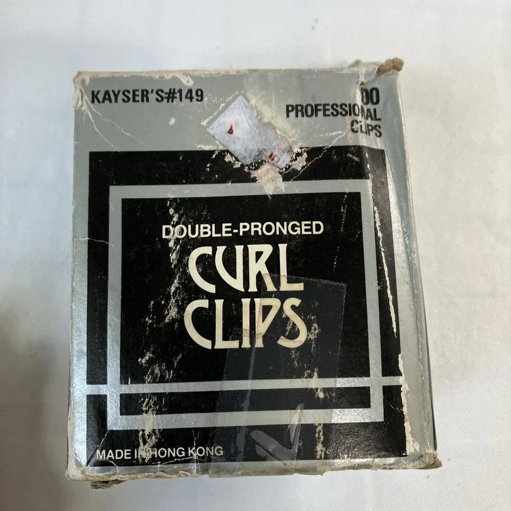 Vintage Double Pronged‎ Curl Clips Kayser's #149 - 68 In Box